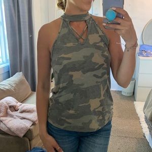 Camo tank top
